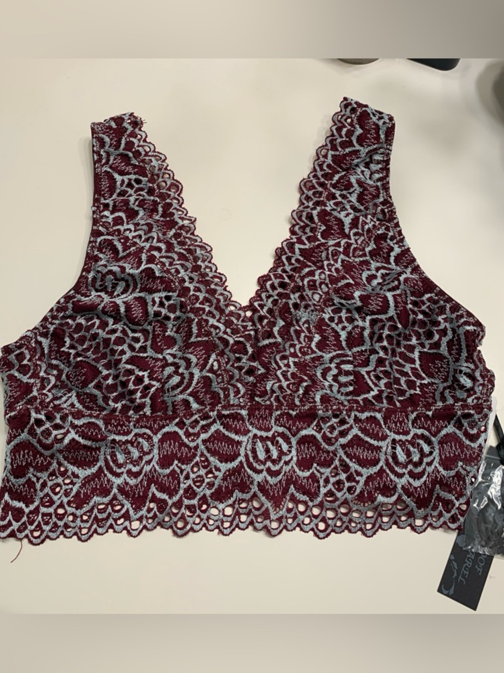 Metallic Lace Bralette - NWT